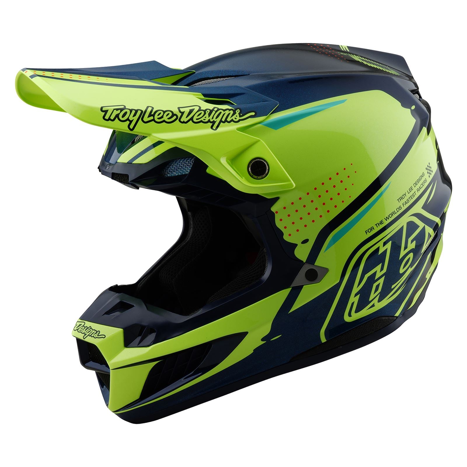 Troy Lee Designs Spring 2025 MX Helmet SE5 Composite Drip Yellow